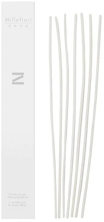 Aroma Diffuser Sticks 250 ml - Millefiori Milano Zona White Sticks — photo N1