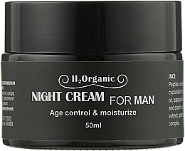 Night Face Cream - H2Organic Night Cream Age Control & Moisturize — photo N4