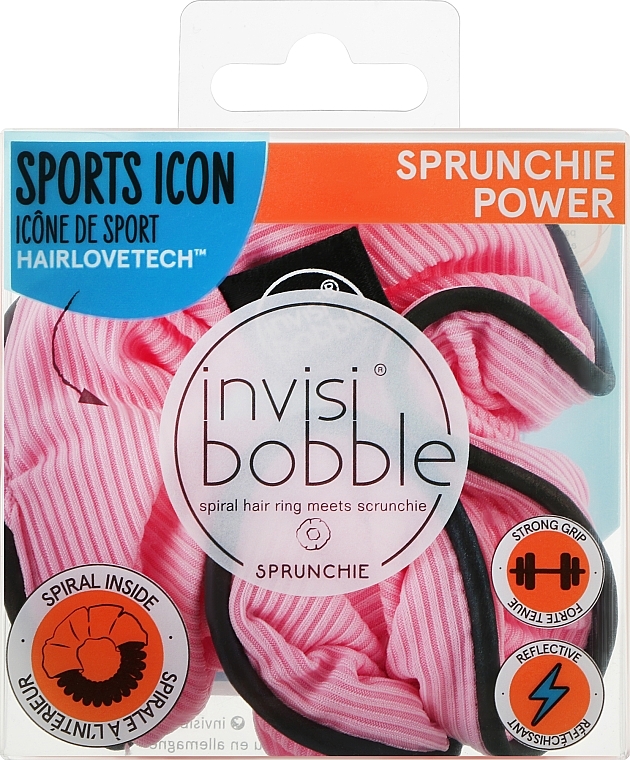 Hair Tie, pink - Invisibobble Sprunchie Power Sports Icon Pink Mantra — photo N19