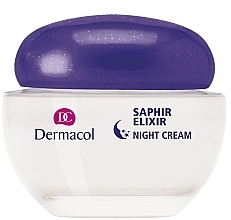 Fragrances, Perfumes, Cosmetics Firming Night Cream - Dermacol Saphir Elixir Intensive Anti-Wrinkle Night Cream