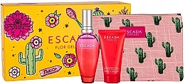 Fragrances, Perfumes, Cosmetics Escada Flor del Sol - Set (edt/50ml + b/lot/50ml + bag)