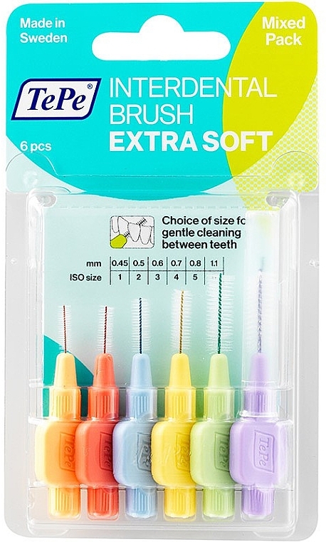 Interdental Brush Set - TePe Interdentale Brush Extra Soft Mixed Pack — photo N3