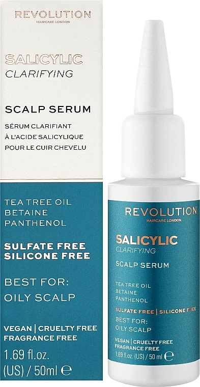 Salicylic Serum for Greasy Hair - Makeup Revolution Salicylic Acid Clarifying Scalp Serum — photo N2