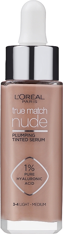 Tinted Face Serum - L'oreal Paris True Match Nude Plumping Tinted Serum — photo N2