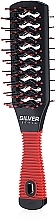 Hair Brush, CR-4105, red-black - Christian — photo N2