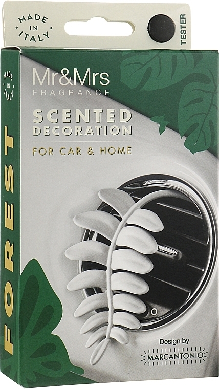 Car Freshener with Pine Forest Scent 'White Fern' - Mr&Mrs Forest Fern Pine Forest — photo N1