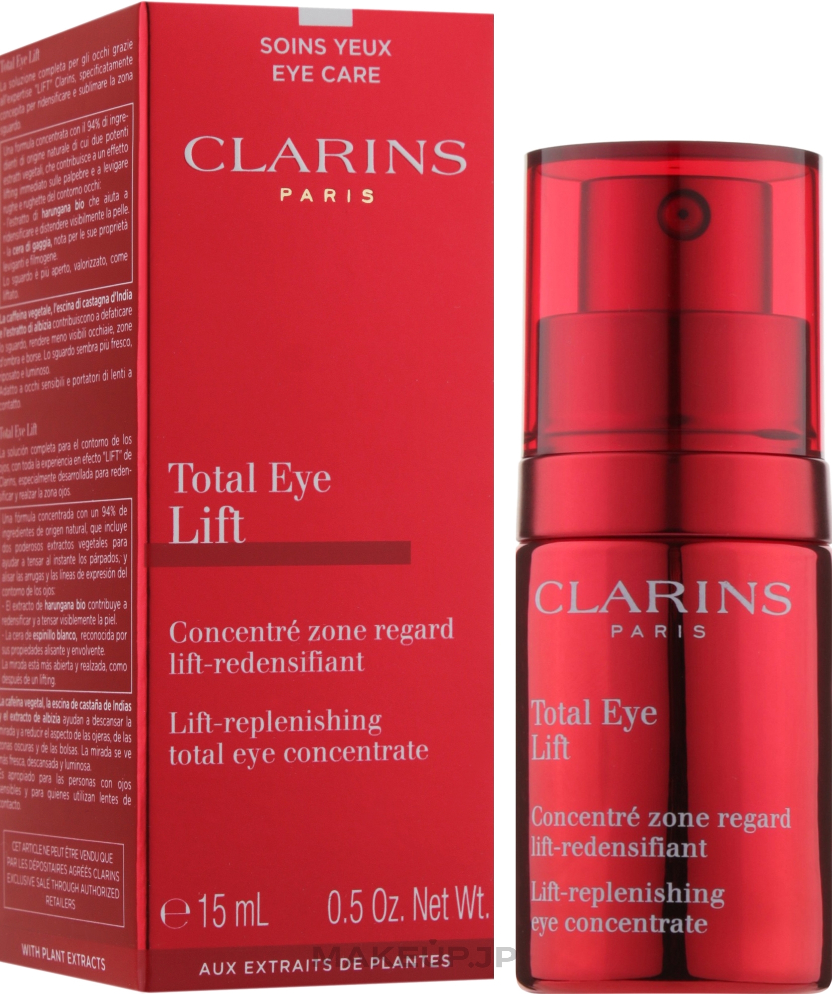 Replenishing Lifting Eye Concentrate - Clarins Total Eye Lift Concentrate — photo 15 ml