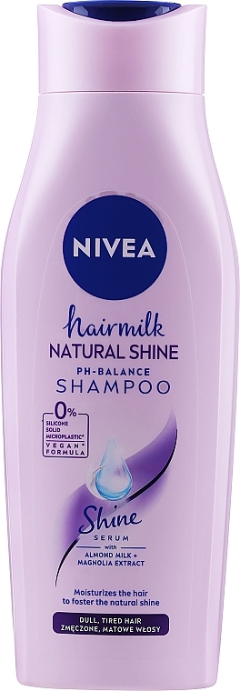 Milk Hair Shampoo - Nivea Hair Milk Natural Shine Ph-Balace Shampoo — photo N10