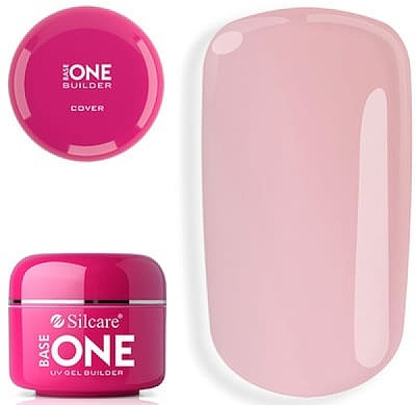 Nail Extension Gel - Silcare Base One Cover — photo N2