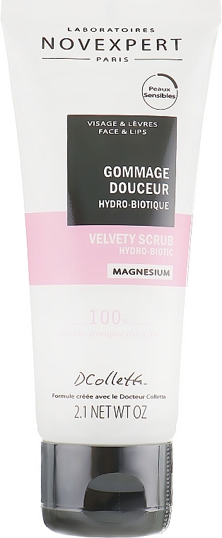 Velvet Hydrobiotic Face Scrub - Novexpert Magnesium Velvety Scrub Hydro-Biotic — photo N3