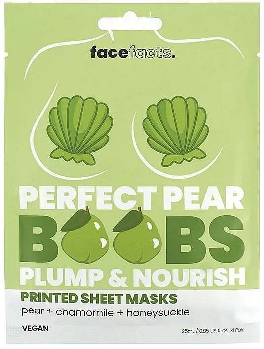Pear Firming Breast Sheet Mask - Face Facts Perfect Pear Nourishing Boob Sheet Mask — photo N7