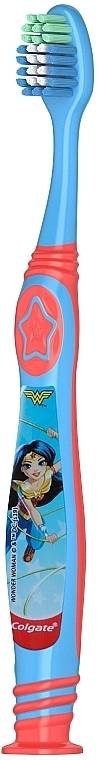 Kids Toothbrush, 6+ years, soft, blue & red - Colgate Kids Soft Toothbrush Wonder Women — photo N14