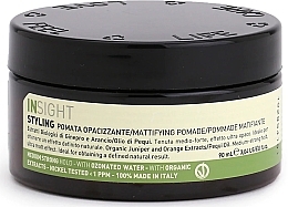 Fragrances, Perfumes, Cosmetics Mattifying Hair Styling Pomade - Insight Styling Mattifying Pomade