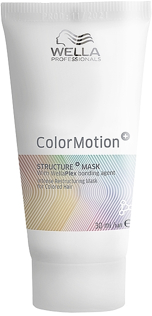 Intensive Repair Hair Mask for Color-Treated Hair - Wella Professionals Color Motion+ Structure Mask (mini size) — photo N1