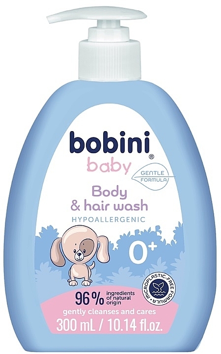 Hypoallergenic Body & Hair Gel - Bobini Baby Body & Hair Wash Hypoallergenic — photo N1