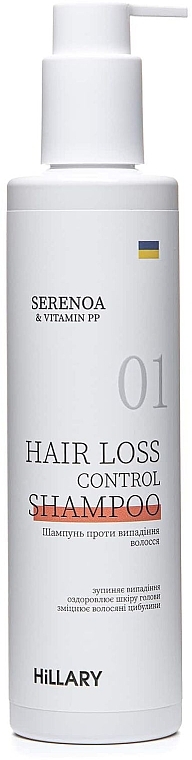 Anti-Hair Loss Shampoo - Hillary Serenoa Vitamin Pp Hair Loss Control	 — photo N2