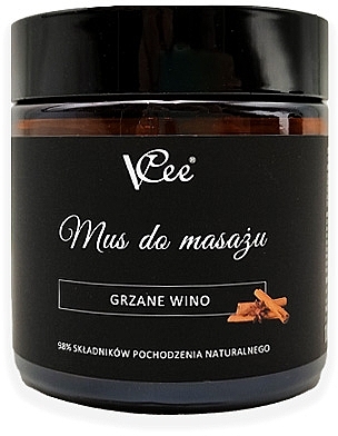 Vegan massage mousse 'Mulled Wine' - VCee Mulled Wine Massage Mousse — photo N1