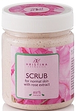 Fragrances, Perfumes, Cosmetics Rose Face Scrub - Hristina Cosmetics Rose Extract Scrub