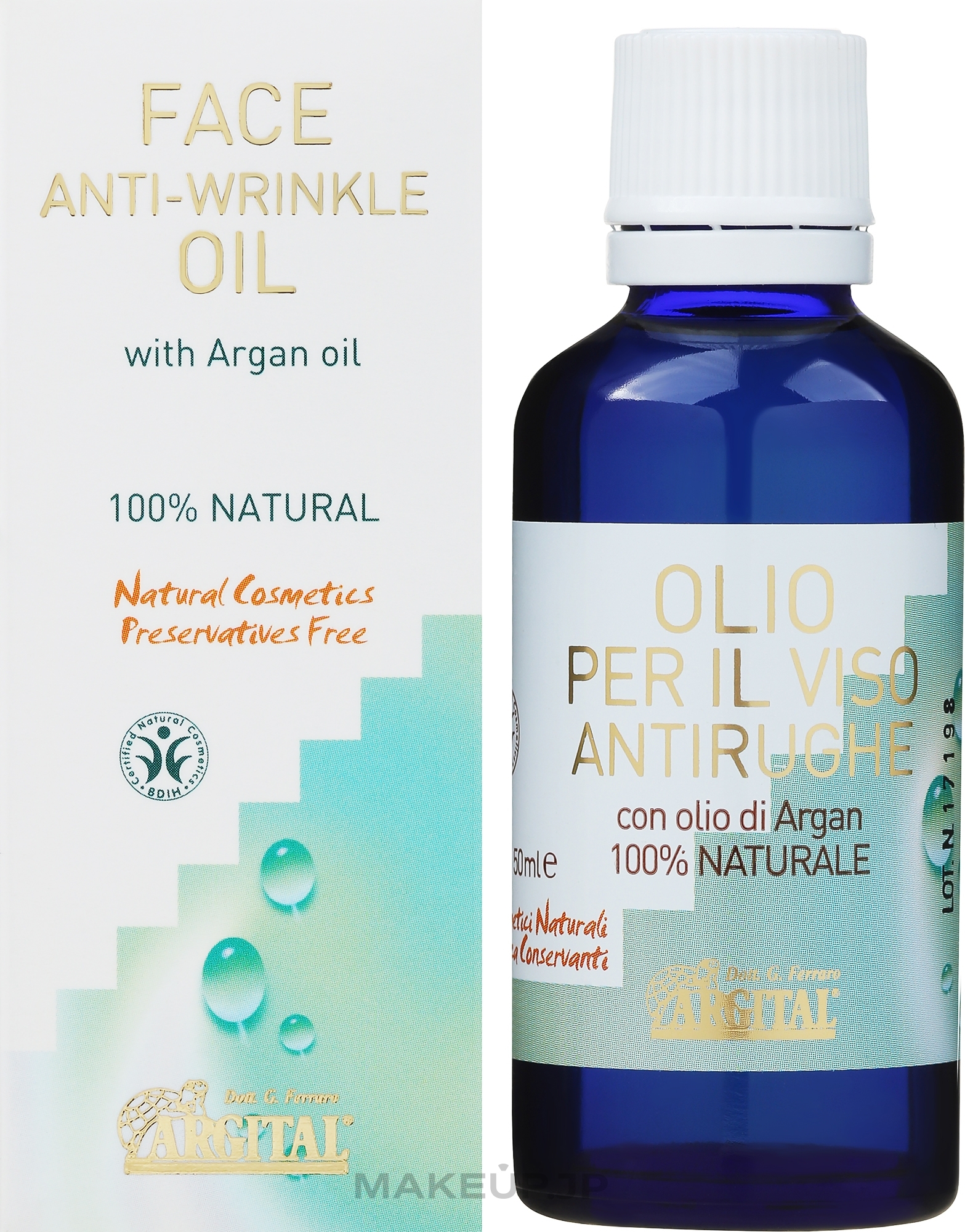 Anti-Wrinkle Oil - Argital Anti-wrinkles Oil — photo 50 ml