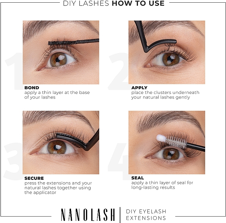 False Lashes - Nanolash Diy Eyelash Extensions Flirty — photo N7