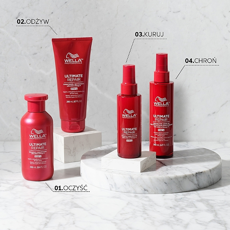 Shampoo for All Hair Types - Wella Professionals Ultimate Repair Shampoo With AHA & Omega-9 — photo N3