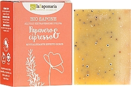 Fragrances, Perfumes, Cosmetics Bio Soap "Poppy and Cypress" - La Saponaria Bio Sapone