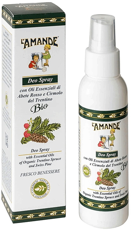 Spruce & Trentine Pine Deodorant Spray - L'Amande Regionali Abete Rosso E Cirmolo Del Trentino Deo Spray — photo N1