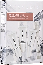 Set - Cosmedix Combination Skin 4-Piece Essentials Kit (f/cleanser/15ml + f/ser/15ml + f/ser/15ml + f/mist/15ml) — photo N1