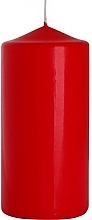 Cylindrical Candle 70x150 mm, red - Bispol — photo N1