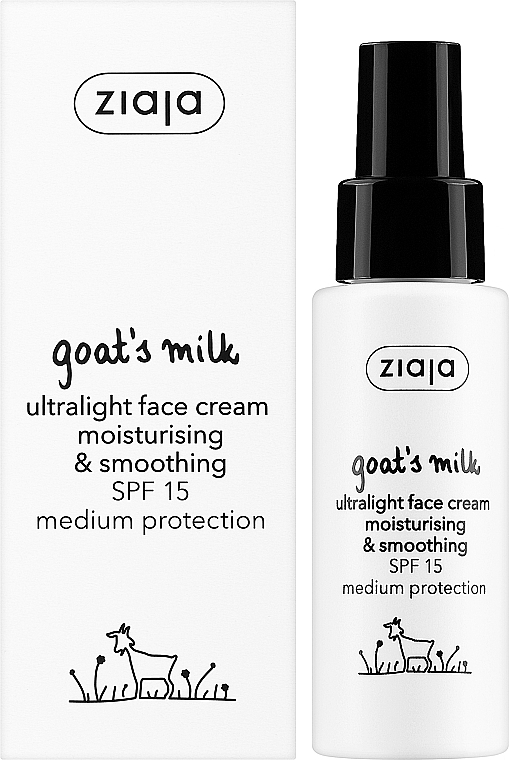 Ultra-Light Face Cream - Ziaja Goat's Milk Ultralight Face Cream Spf 15 — photo N2