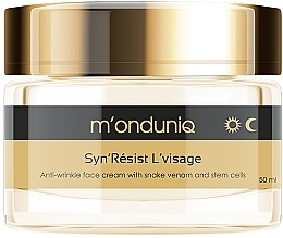Anti-Wrinkle Lifting Face Cream with Snake Venom - M'onduniq Snake Venom Anti-Wrinkle Face Cream With Snake Venom And Stem Sells — photo N1