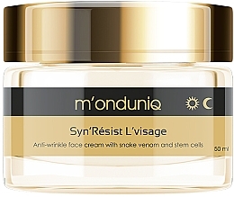 Fragrances, Perfumes, Cosmetics Anti-Wrinkle Lifting Face Cream with Snake Venom - M'onduniq Snake Venom Anti-Wrinkle Face Cream With Snake Venom And Stem Sells