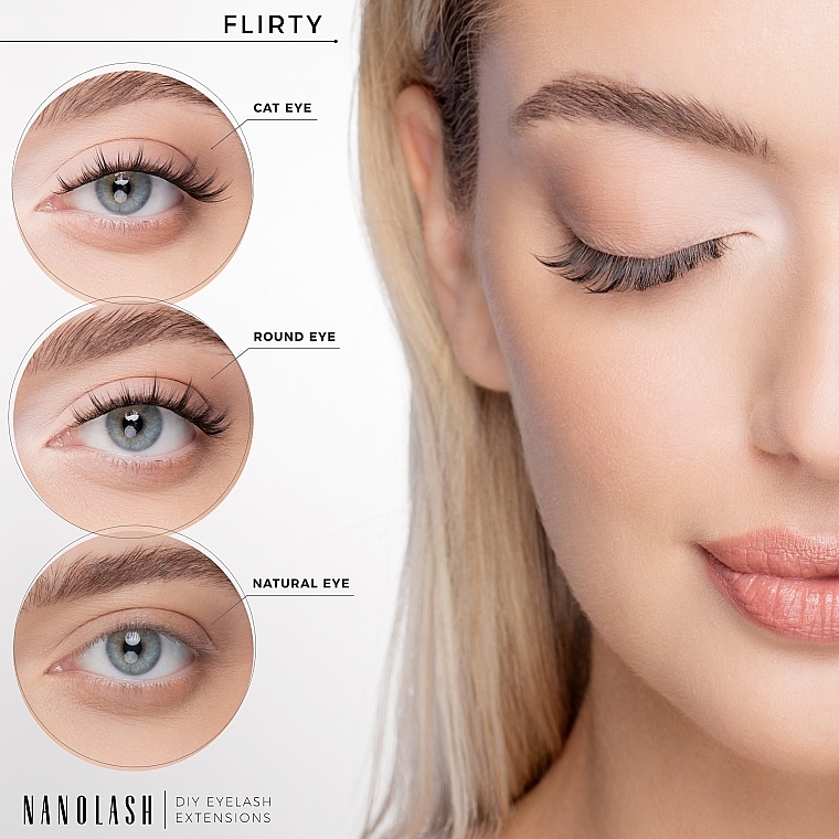 False Lashes - Nanolash Diy Eyelash Extensions Flirty — photo N4