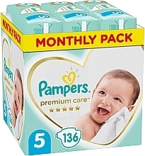 Fragrances, Perfumes, Cosmetics Premium Care 5 Diapers (11-16 kg), 136 pcs - Pampers