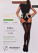 Felice Stockings, 15 Den, visone - MONA — photo N3