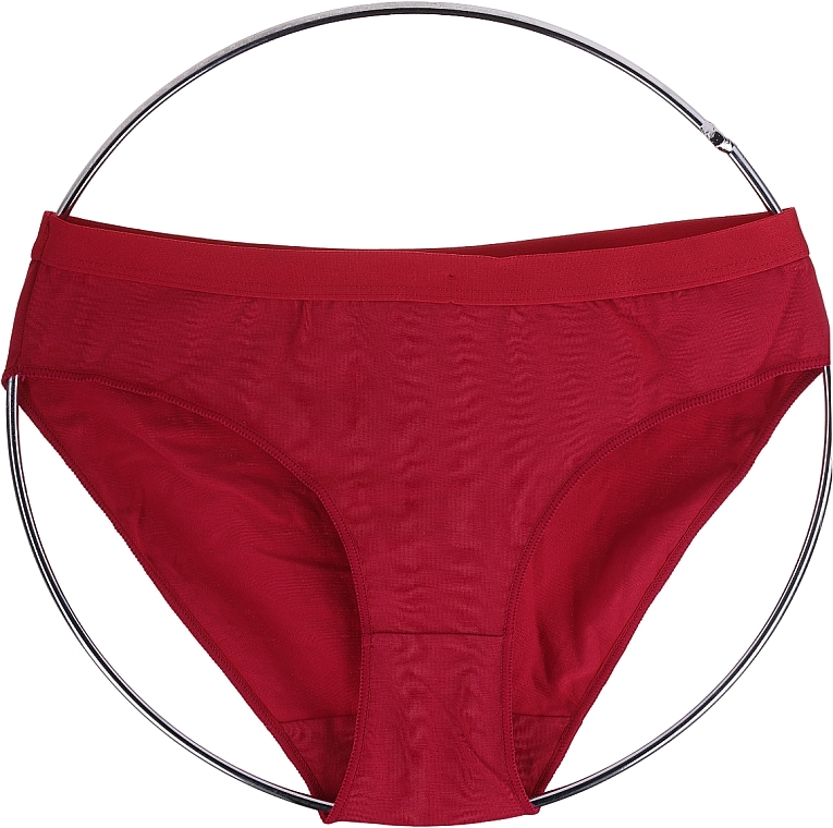 Women Bikini Panties, BDM380-005, burgundy - Moraj — photo N1