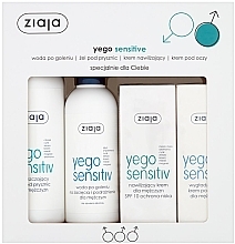 Fragrances, Perfumes, Cosmetics Set - Ziaja Yego Sensitive (f/cr/50ml + sh/water/200ml + sh/gel/300ml + eye/cr/15ml)