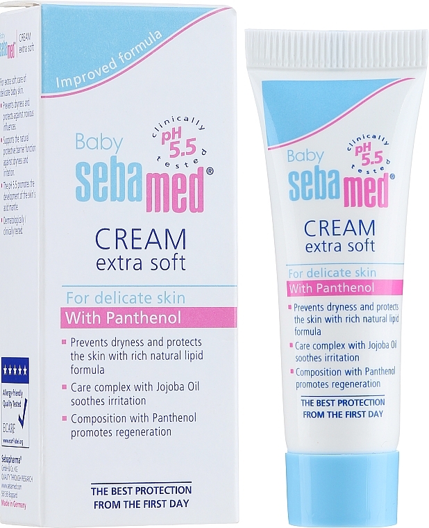 GIFT! Body Cream - Sebamed Baby Extra Soft Emollient Cream (mini size) — photo N1