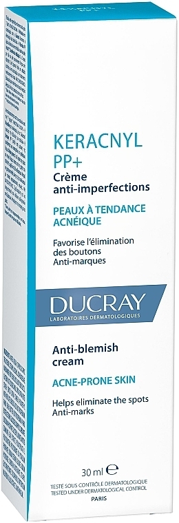 Anti-Blemish Cream for Acne-Prone Skin - Ducray Keracnyl PP+ Anti-Blemish Cream — photo N3