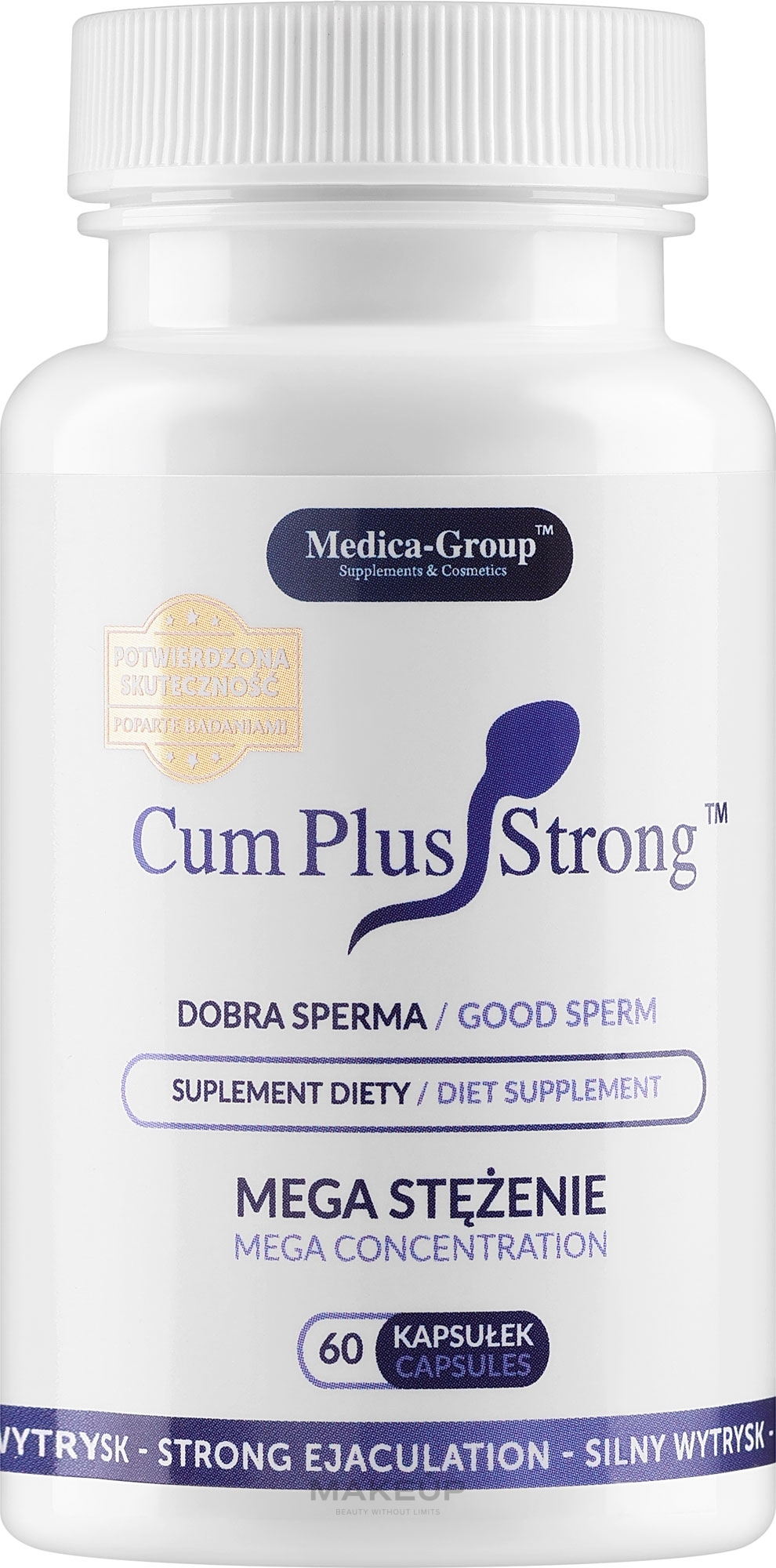 Sperm Improving Dietary Supplement - Medica-Group Cum Plus Strong Diet Supplement — photo 60 szt.