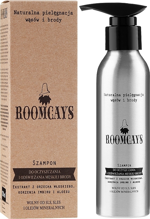 Men Beard Cleansing Shampoo - Roomcays Shampoo — photo N1