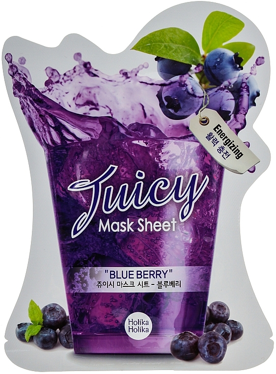 Juicy Sheet Mask with Blueberry Juice - Holika Holika Blueberry Juicy Mask Sheet — photo N7