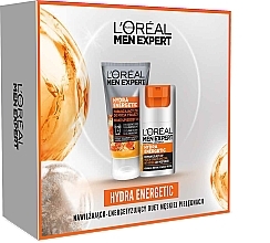 Fragrances, Perfumes, Cosmetics Face Care Set - L'Oreal Paris Men Expert Hydra Energetic (gel/100ml + cr/50ml)