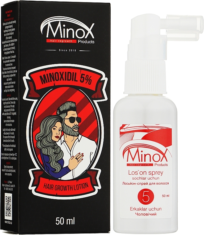 Anti Hair Loss Lotion Spray - MinoX 5 Lotion-Spray For Hair Growth — photo N1