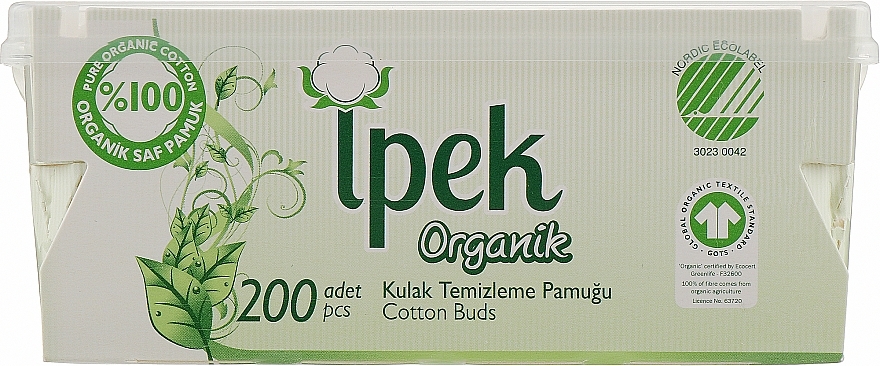 Cotton Buds in a Bag, 200 pcs. - Ipek Organic — photo N15