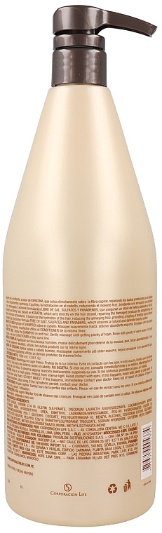 Keratin Shampoo - Placenta Life Be Natural Smooth Keratin Shampoo — photo N2