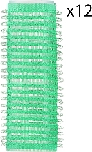 Fragrances, Perfumes, Cosmetics Soft Velcro Curlers, d20 mm, 12 pieces, green - Xhair