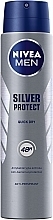 Men Antiperspirant Deodorant Spray "Silver Protection" - NIVEA Deodorant Silver Protect For Men — photo N2