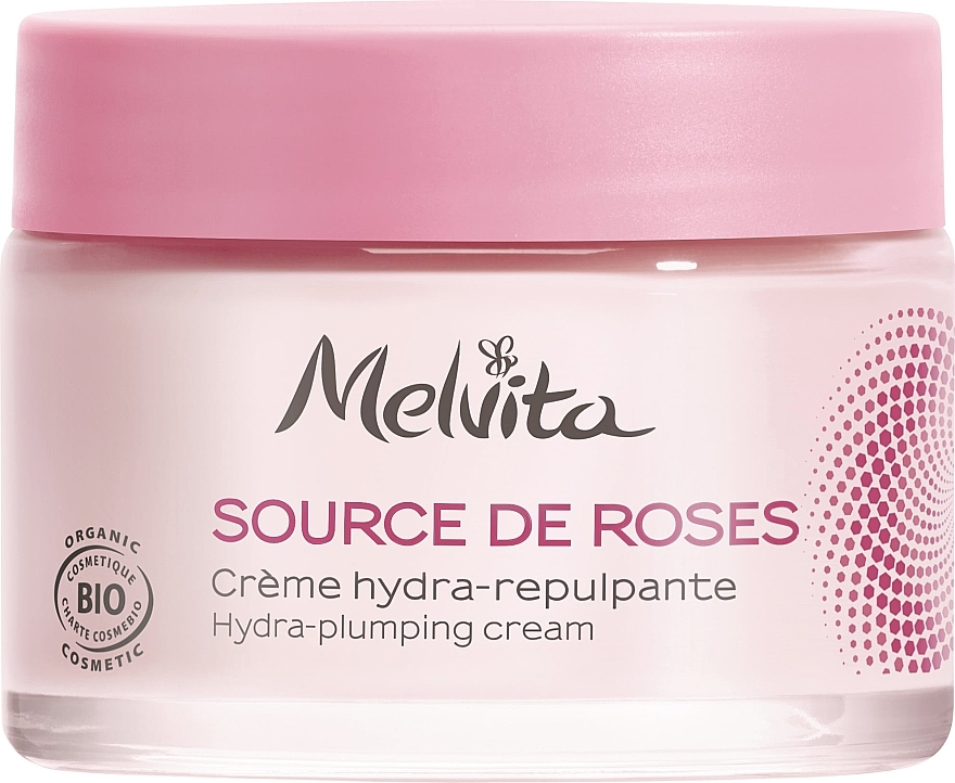 Moisturising Face Day Cream - Melvita Source De Roses Hydra-plumping Cream — photo N1
