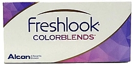 Color Contact Lenses, 2pcs, sterling grey - Alcon FreshLook Colorblends — photo N6